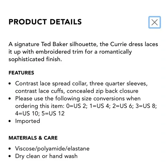 Ted Baker London Currie Lace Collar Tunic - Picture 3 of 5